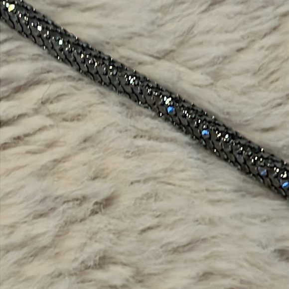 Gucci silver grey skinny metal rope belt 32” x .25” main image 4